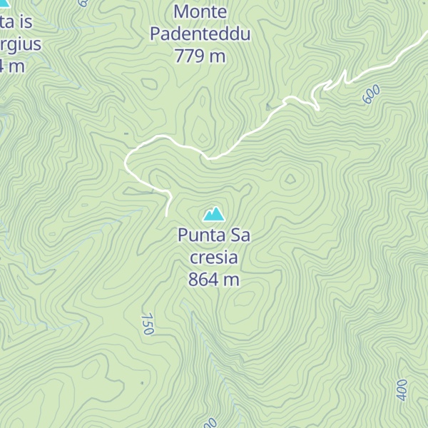 Map of Punta Sa cresia