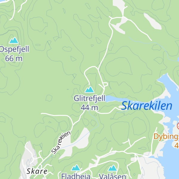 Map of Glitrefjell