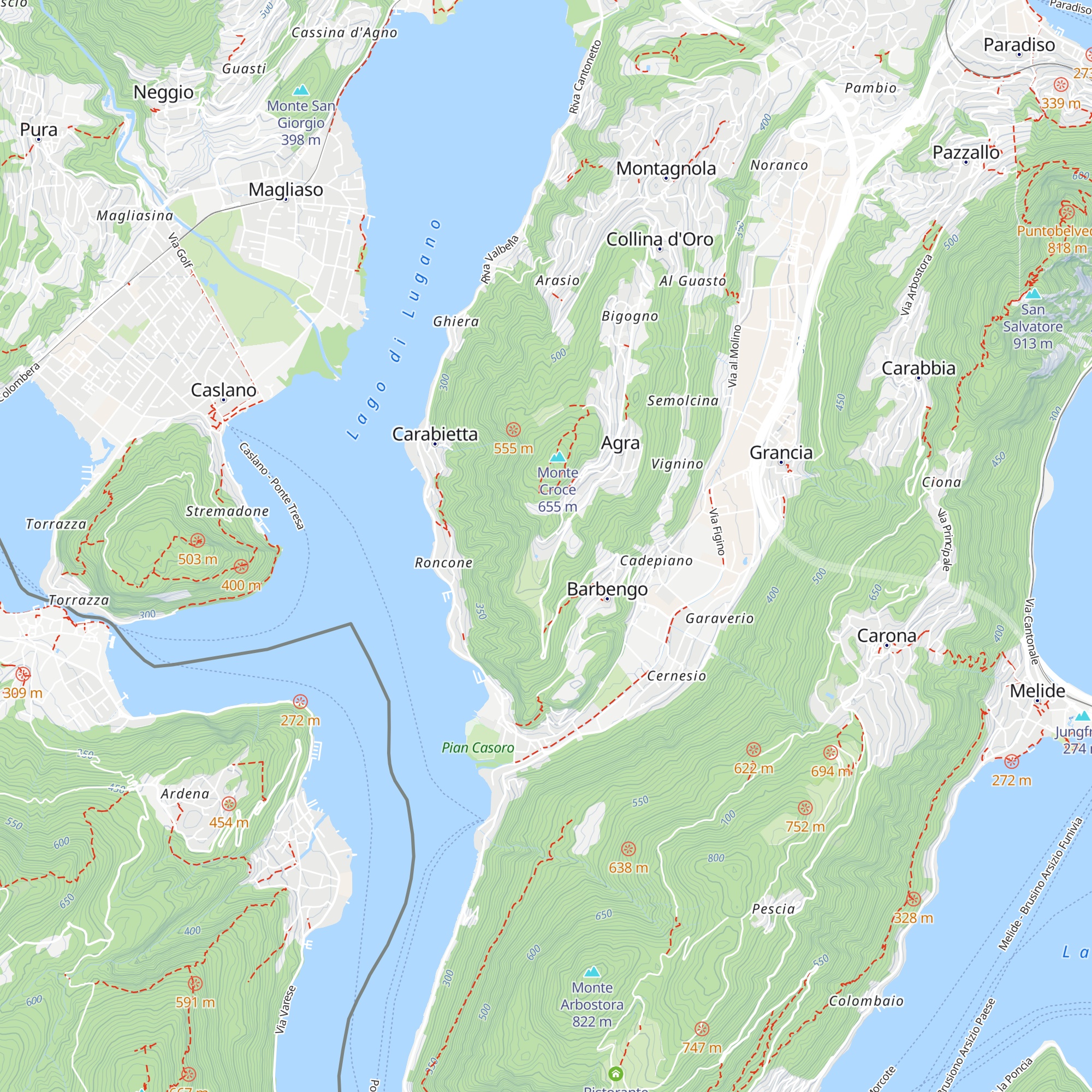 Resort Collina d'Oro map