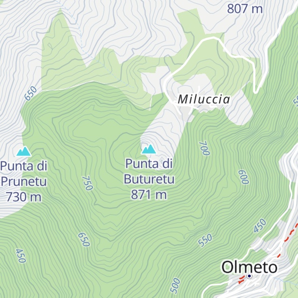 Map of Punta di Buturetu