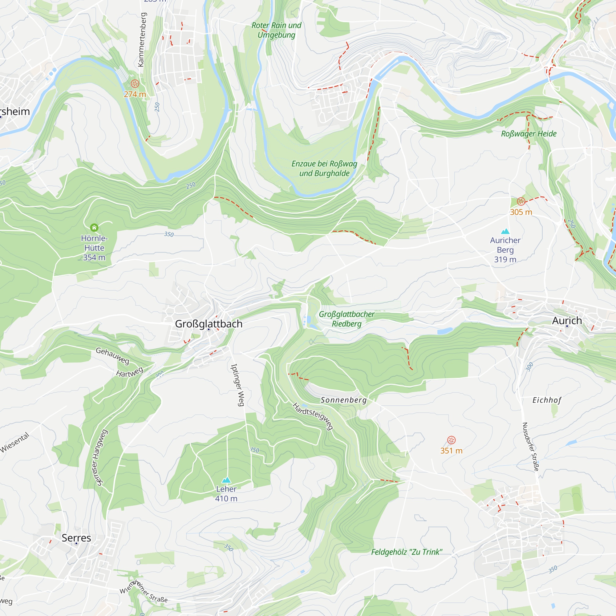 Auwiesenhütte map