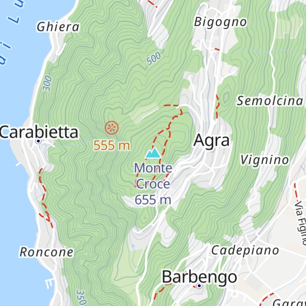 Map of Monte Croce