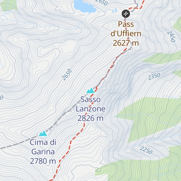 Map of Sasso Lanzone