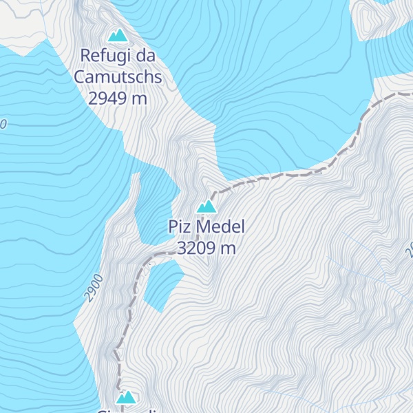 Map of Piz Medel
