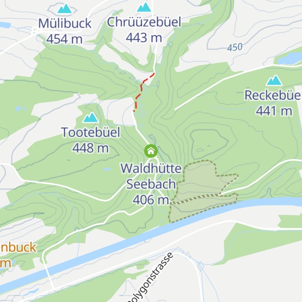 Map of Waldhütte Seebach