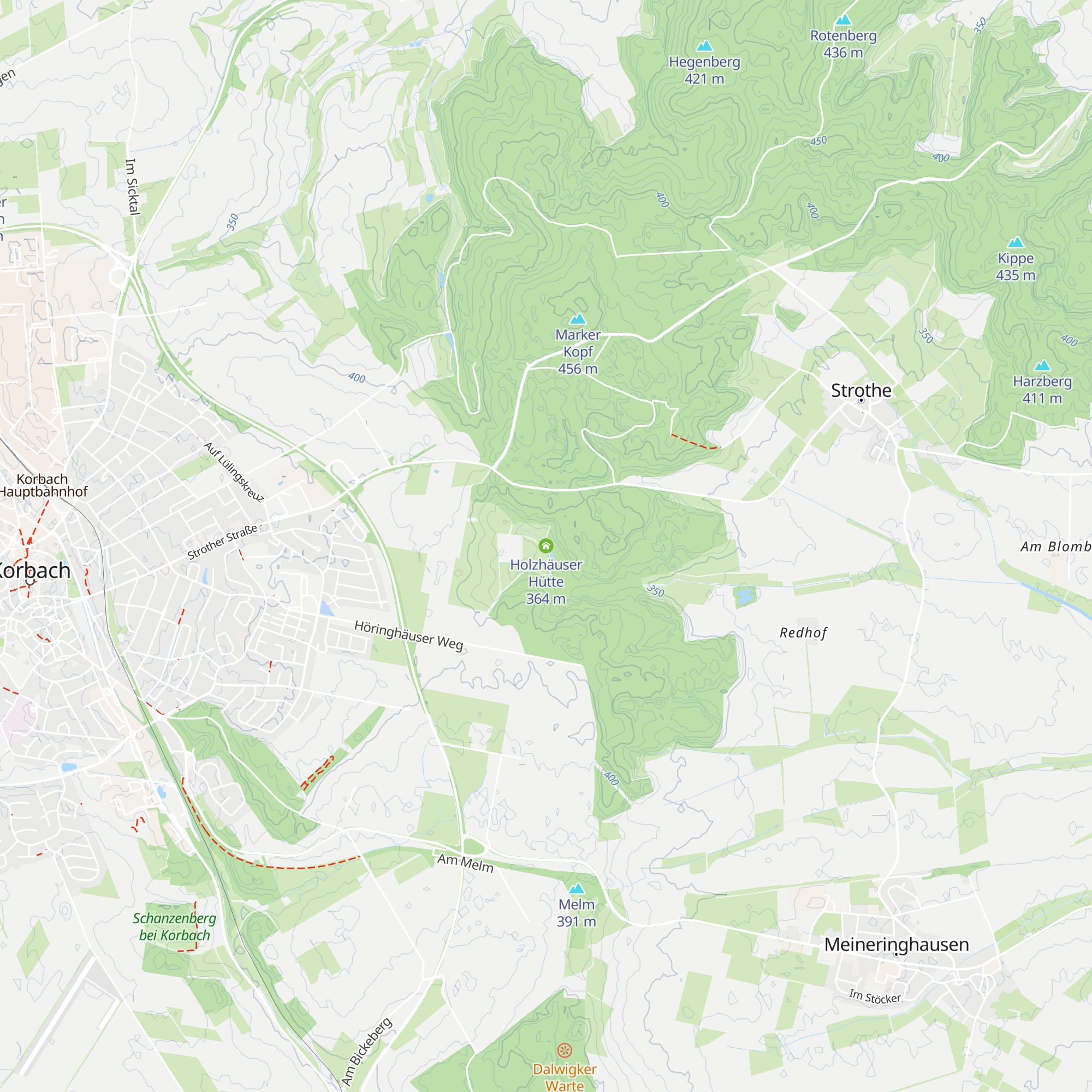 Holzhäuser Hütte map