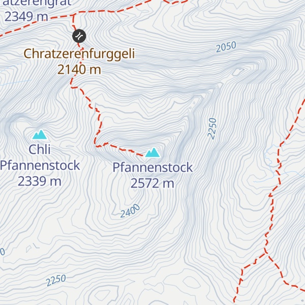 Map of Pfannenstock