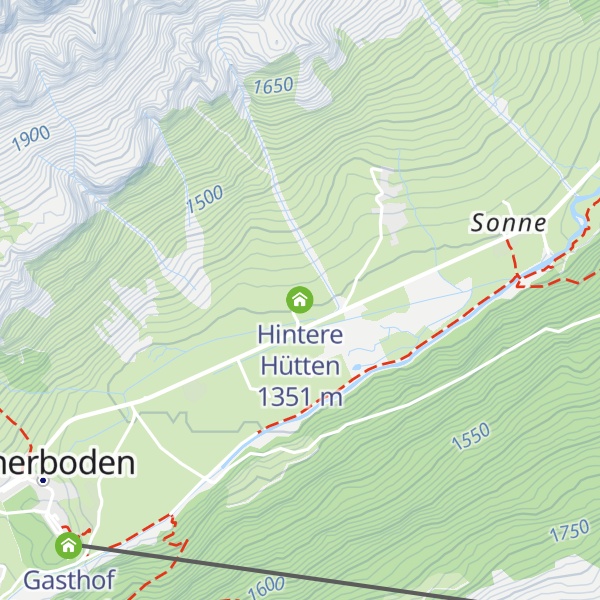Map of Hintere Hütten