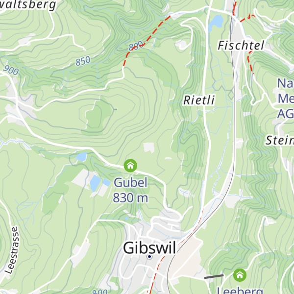 Map of Hinter Gubel