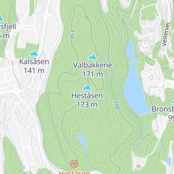 Map of Heståsen