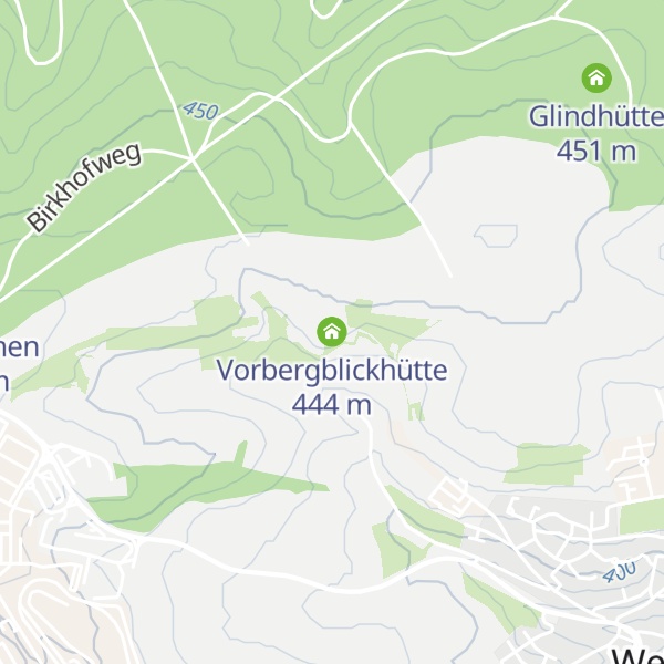 Map of Vorbergblickhütte