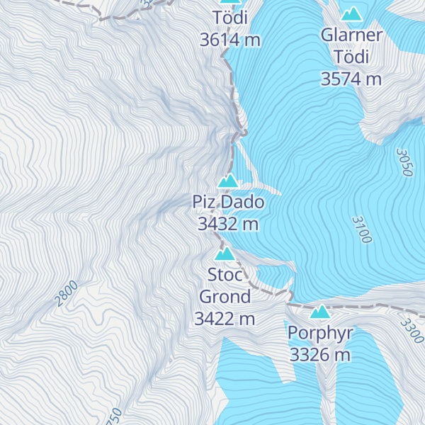 Map of Piz Mellen