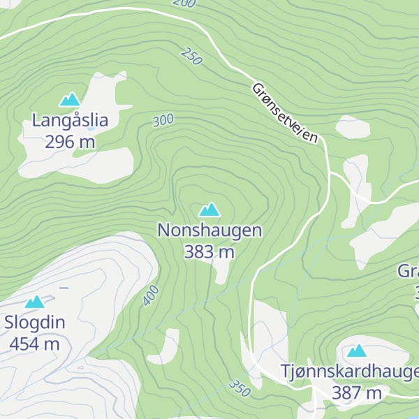 Map of Nonshaugen