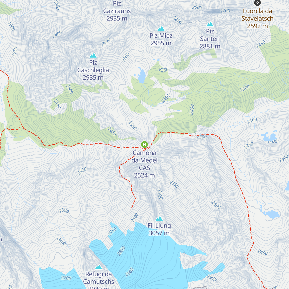 Camona da Medel CAS map
