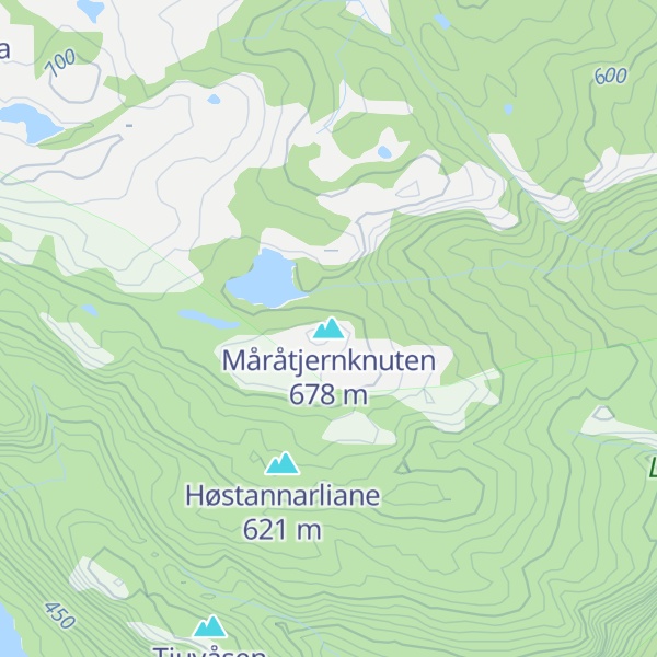 Map of Måråtjernknuten