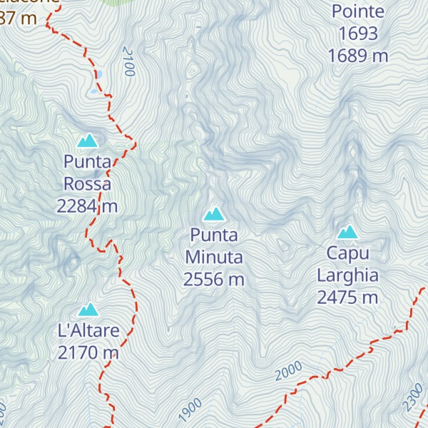 Map of Punta Minuta
