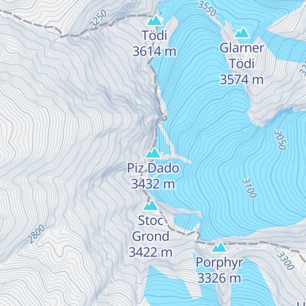 Map of Piz Dado
