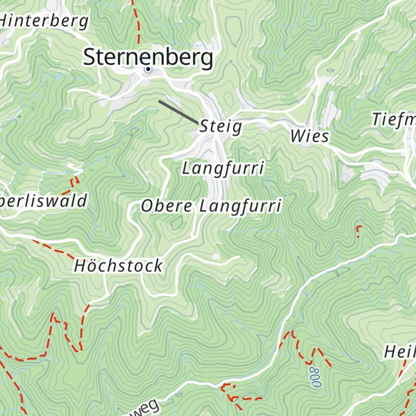 Map of Pro Senectute Sternenberg