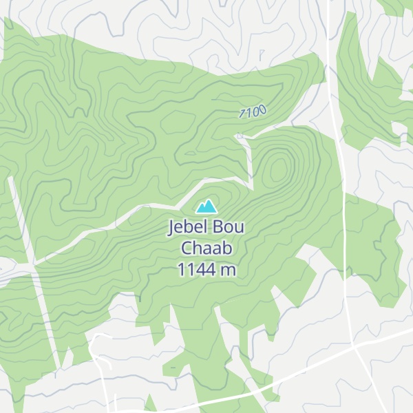 Map of Jebel Bou Chaab