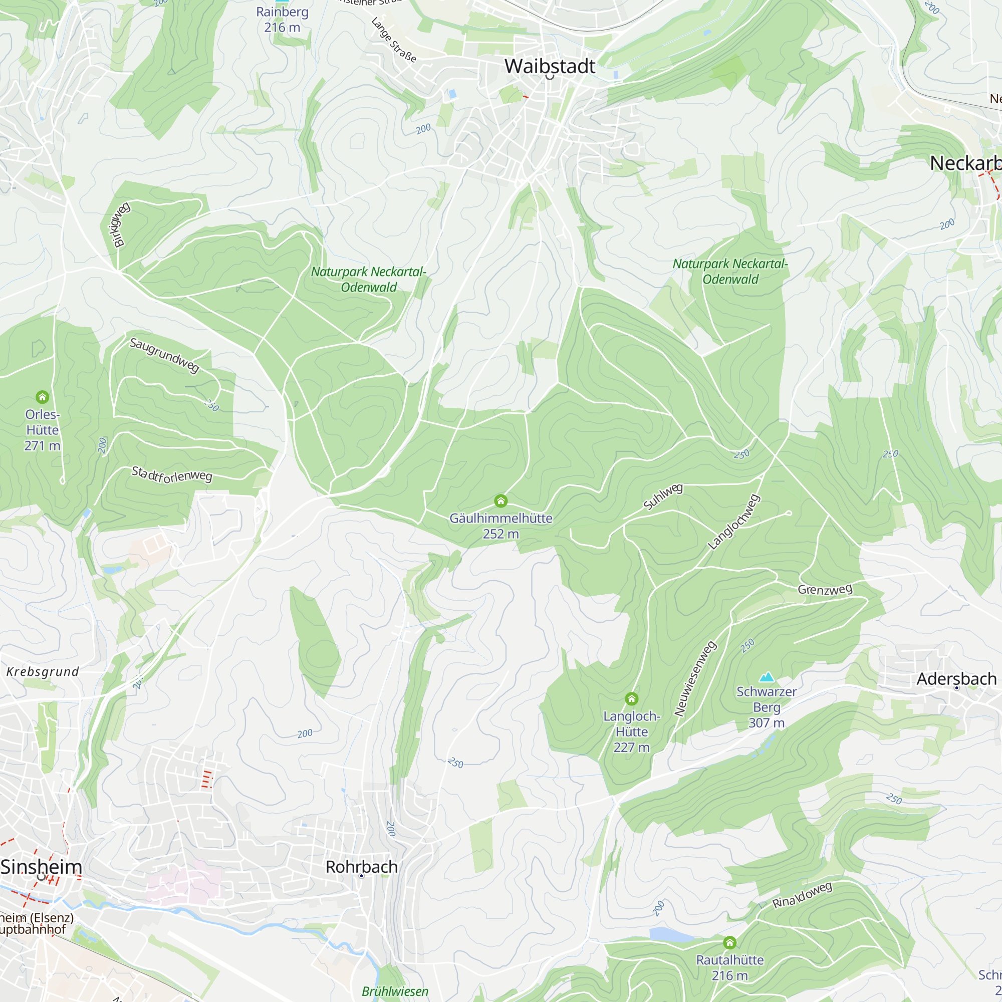 Gäulhimmelhütte map