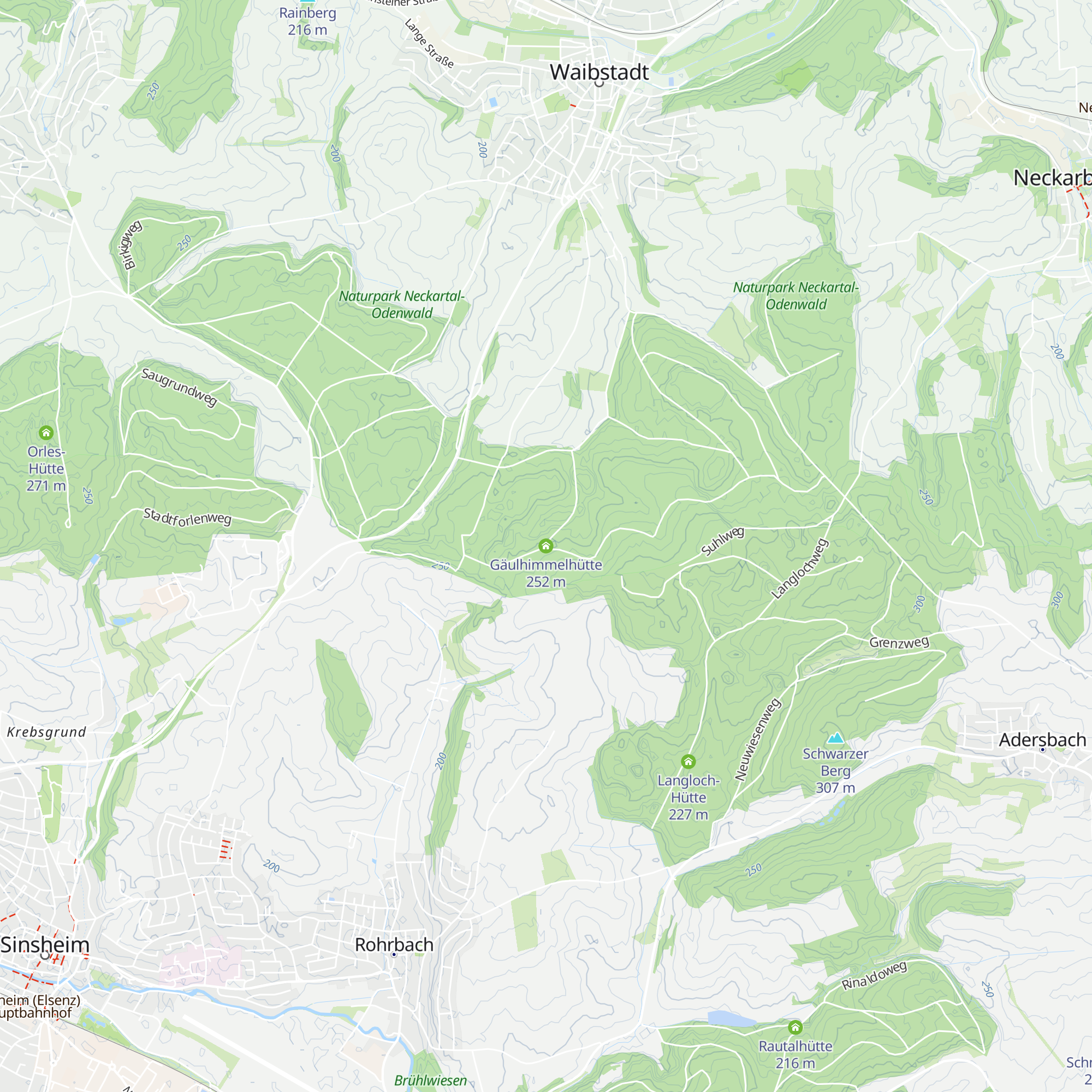 Gäulhimmelhütte map