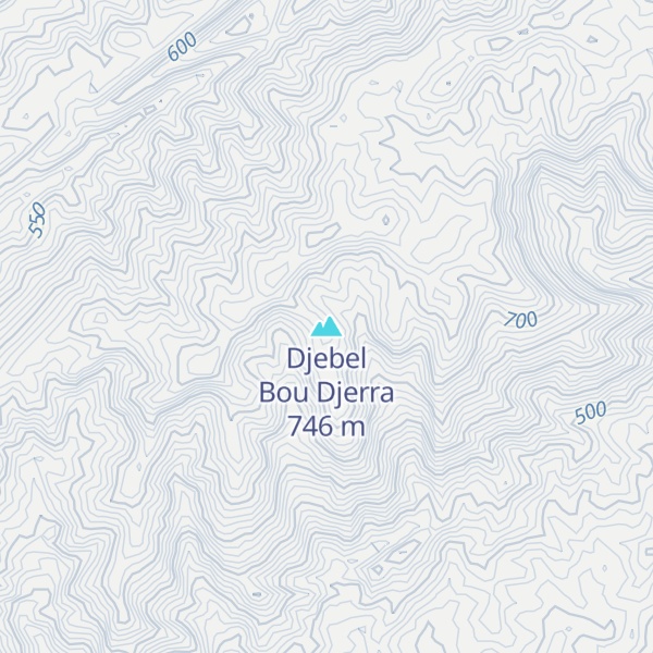 Map of Djebel Bou Djerra
