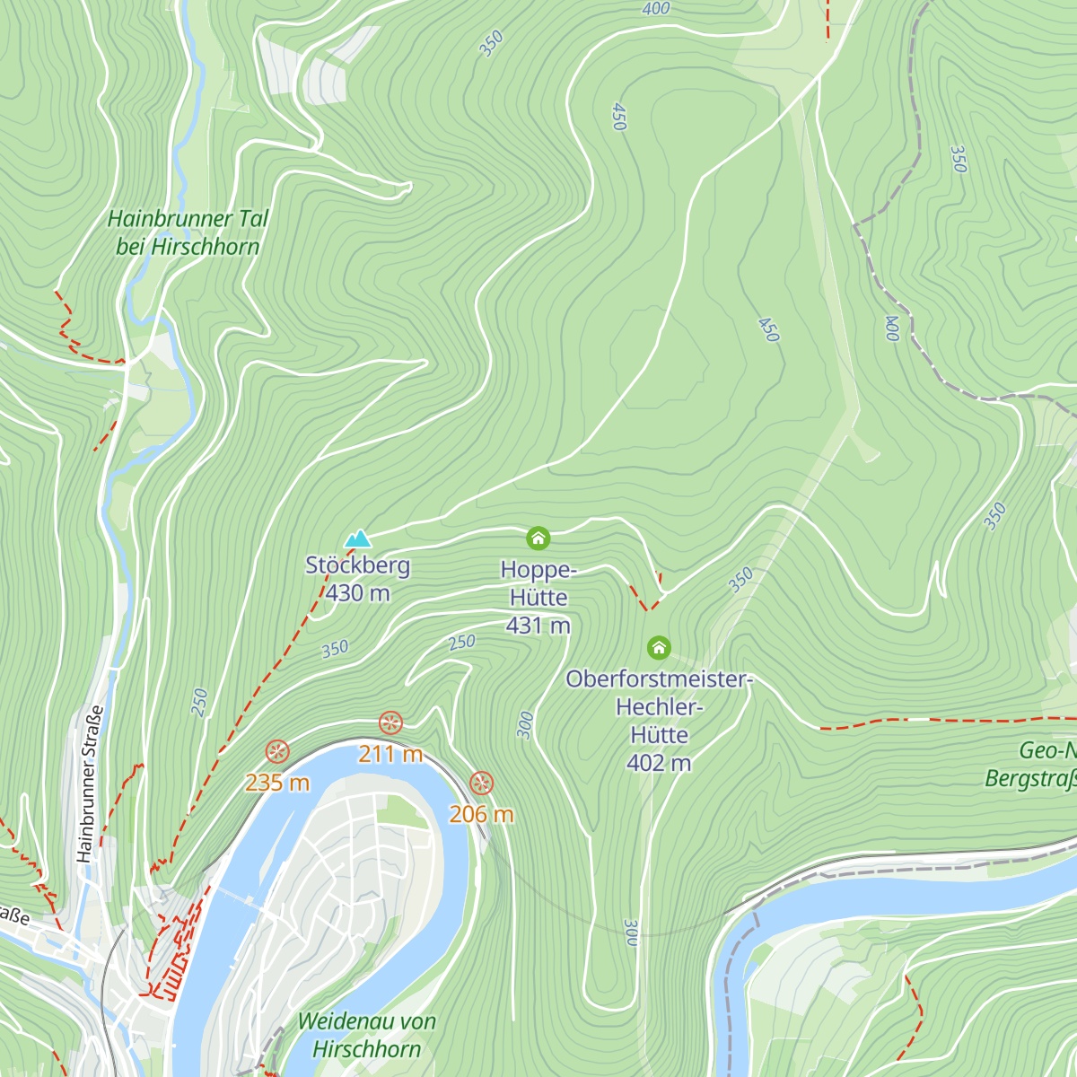 Hoppe-Hütte map