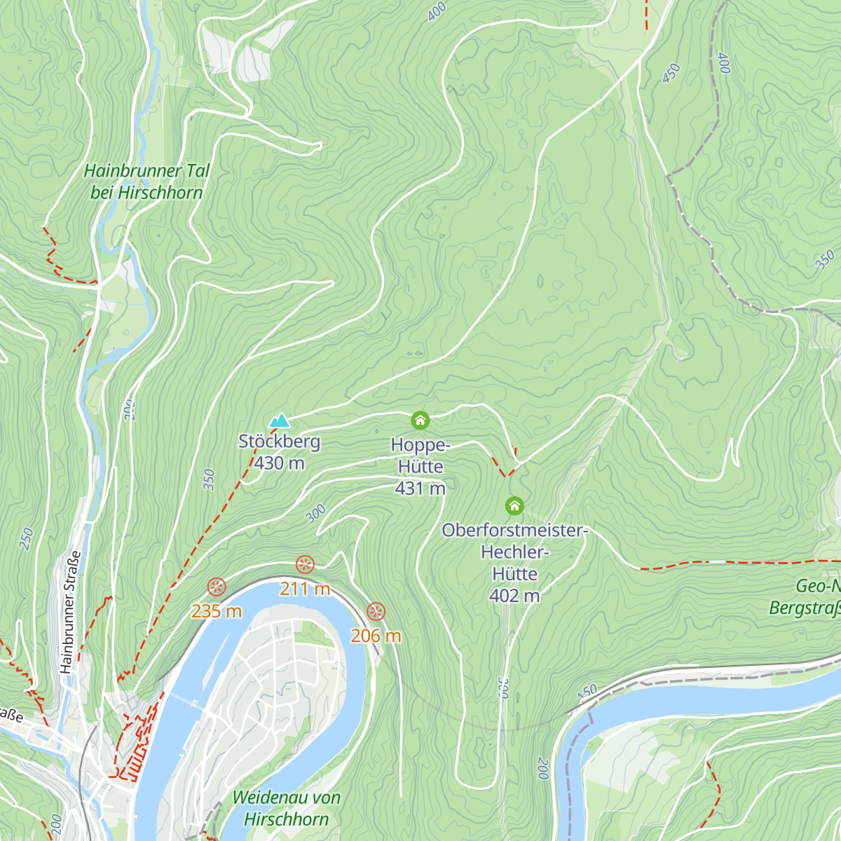 Hoppe-Hütte map