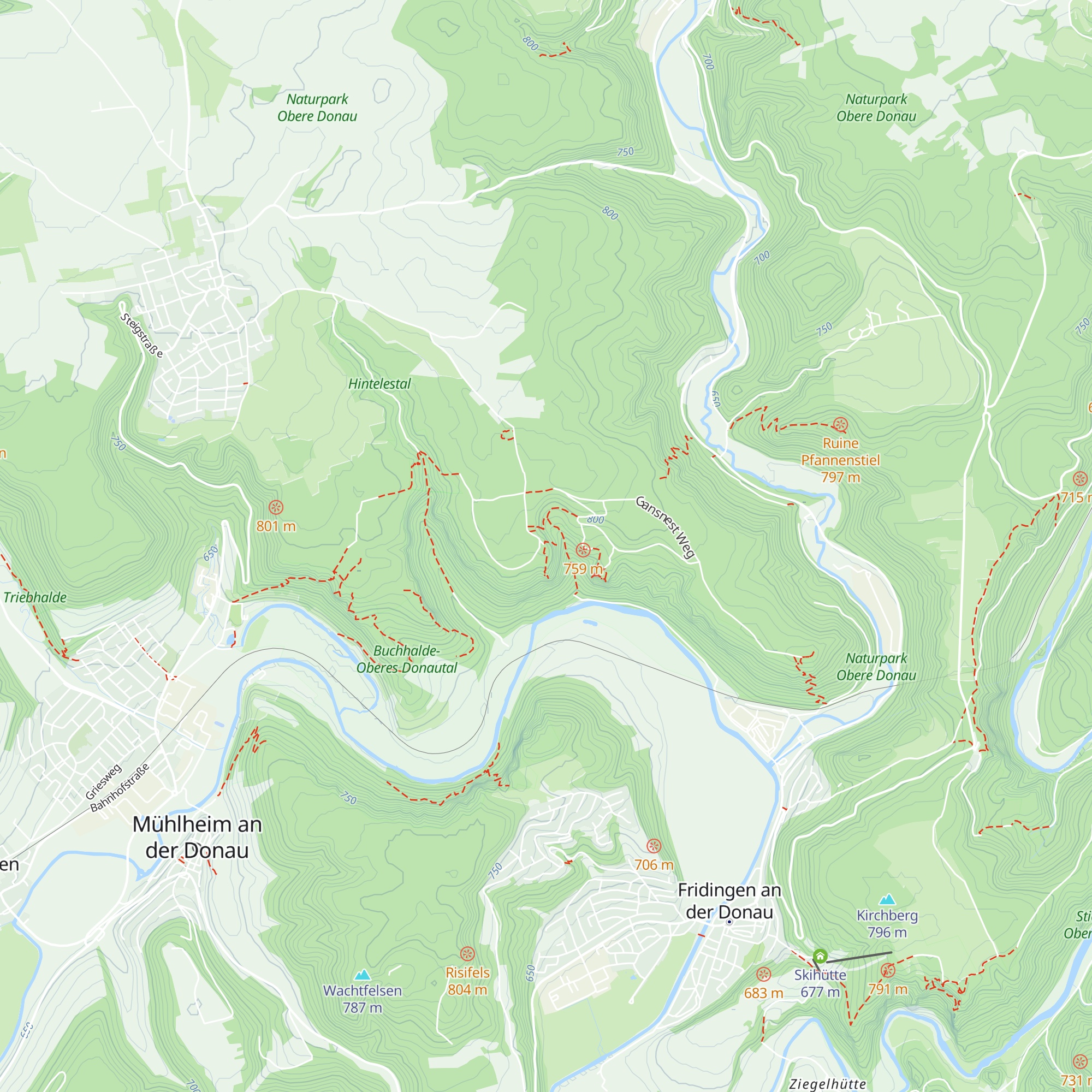 Felsenhütte map