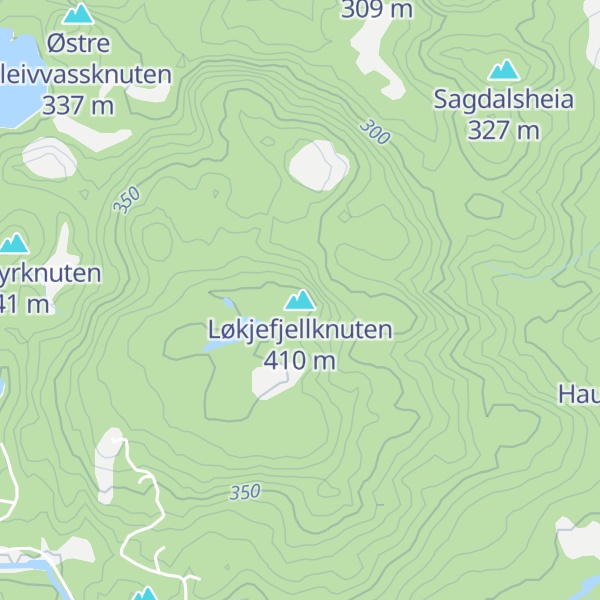 Map of Løkjefjellknuten