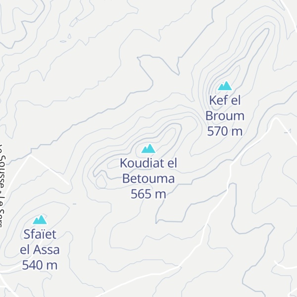 Map of Koudiat el Betouma