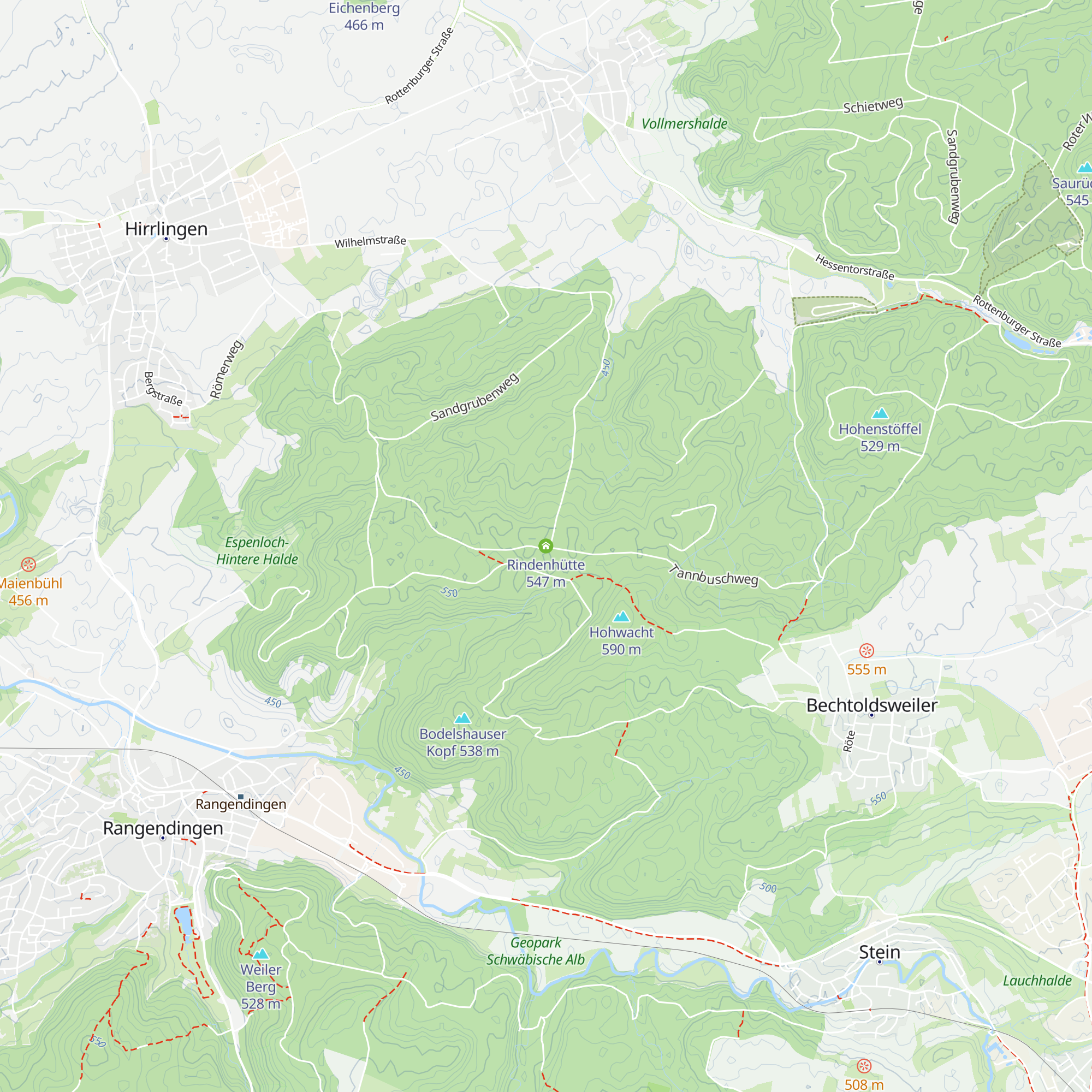 Rindenhütte map