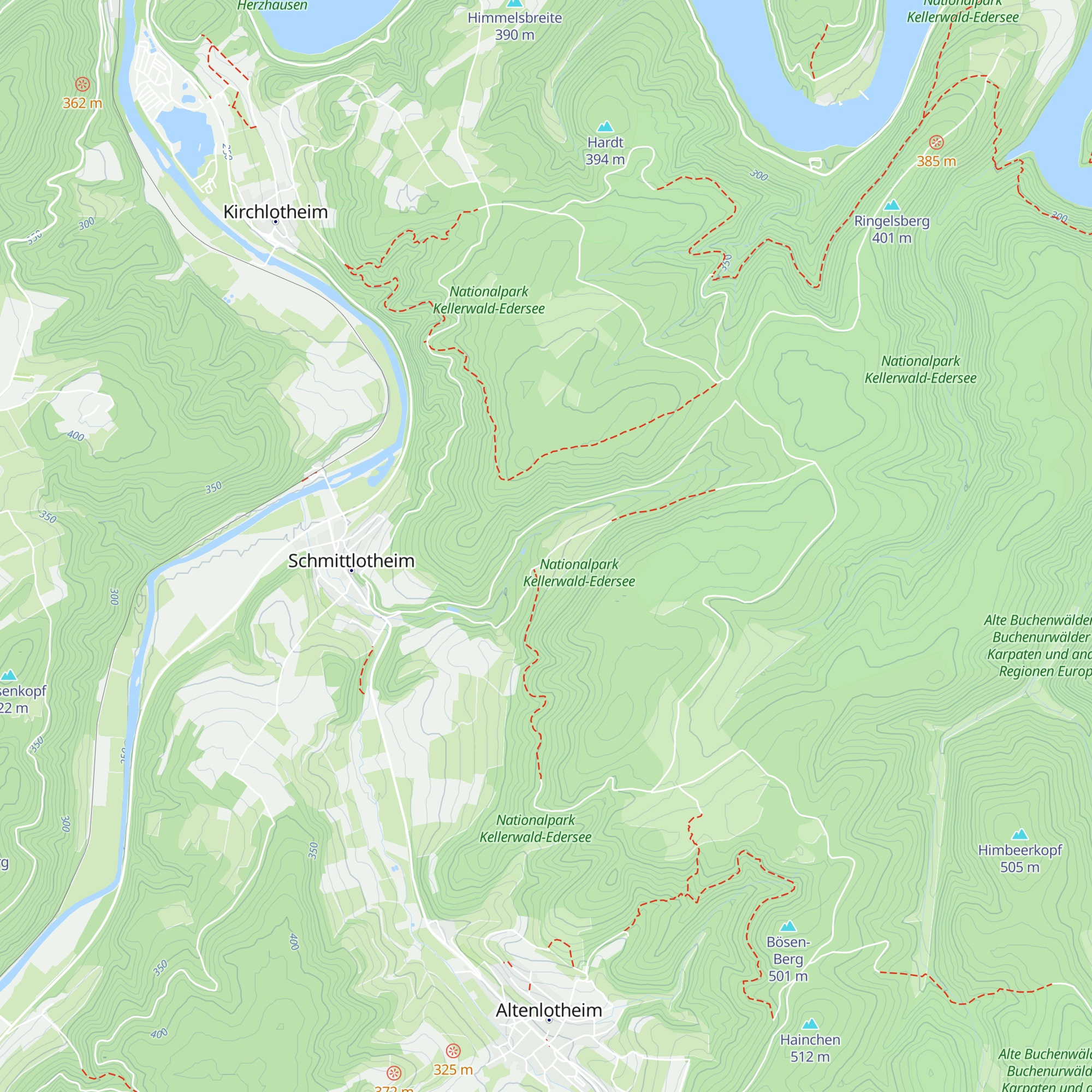 Elsbachhütte map