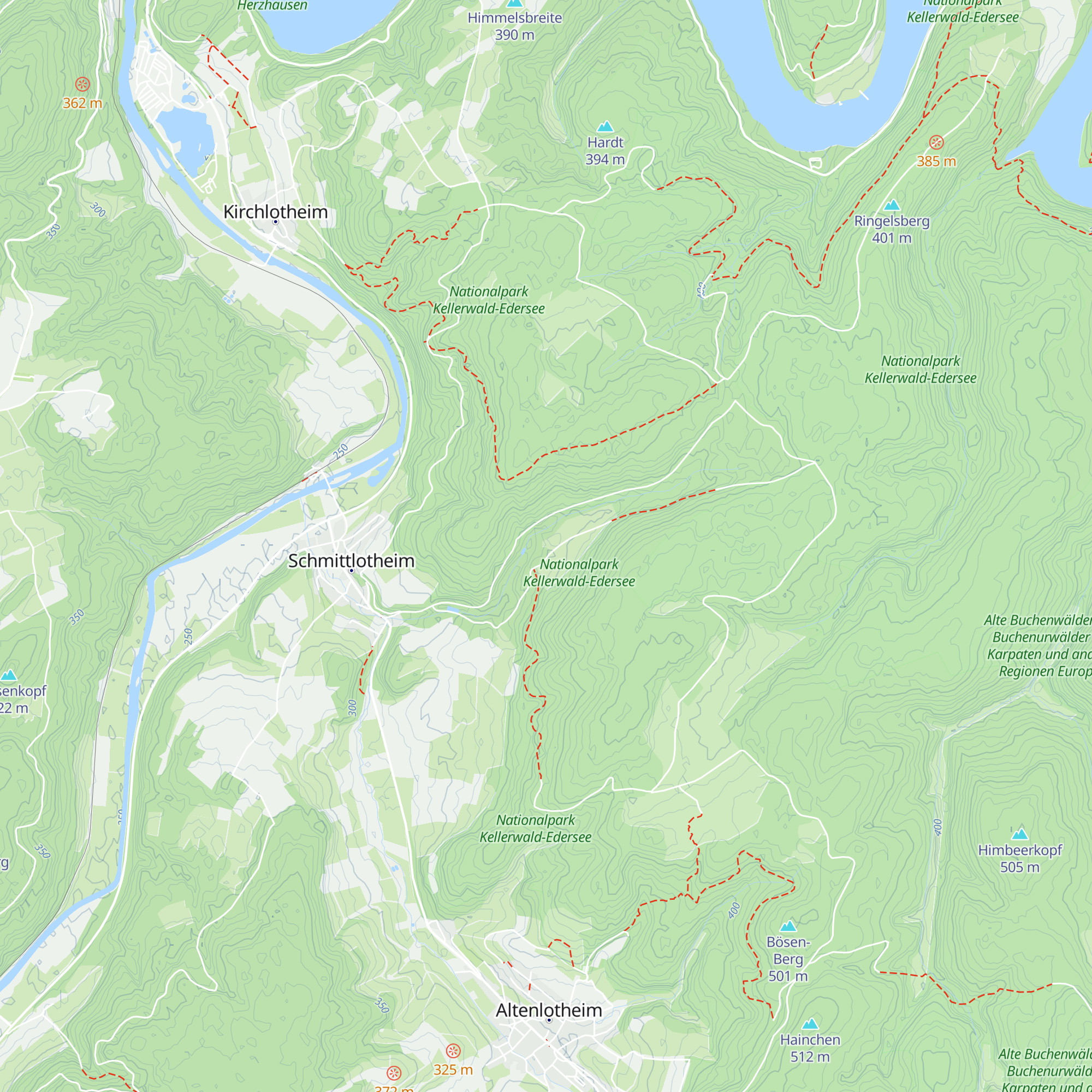 Elsbachhütte map