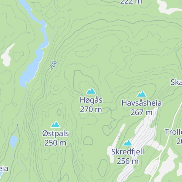 Map of Høgås