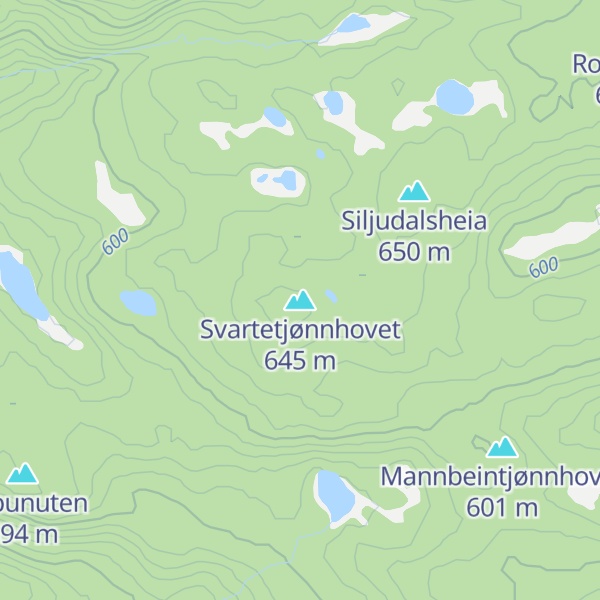 Map of Svartetjønnhovet