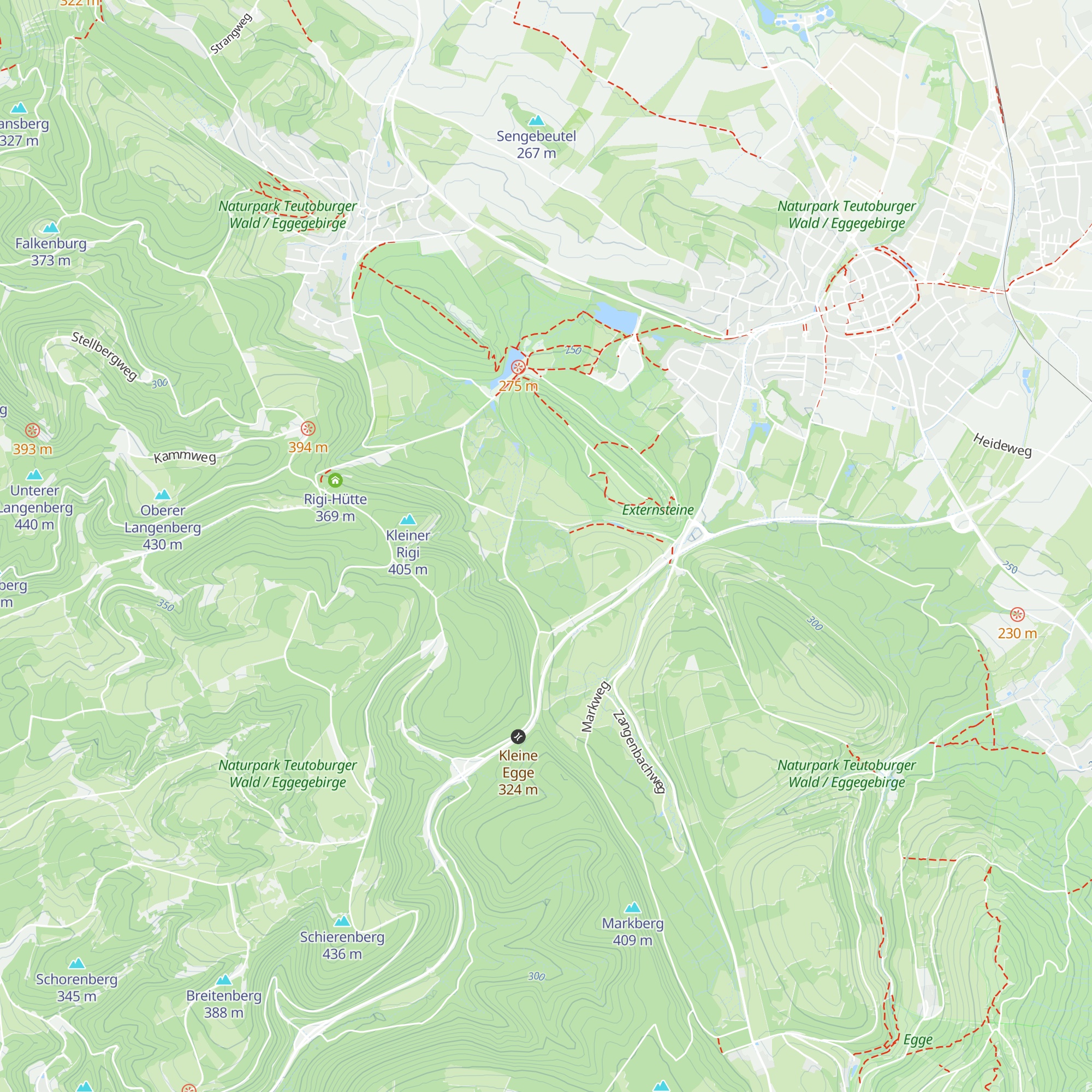 Hüttenschlag map