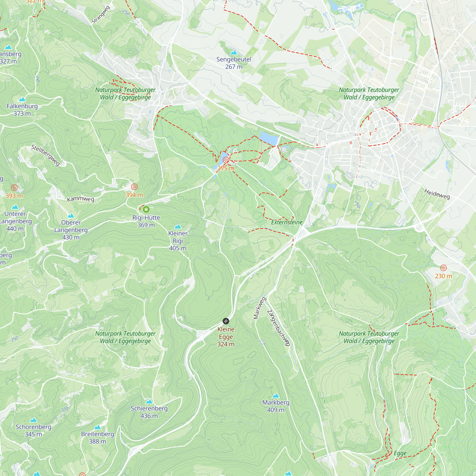 Hüttenschlag map