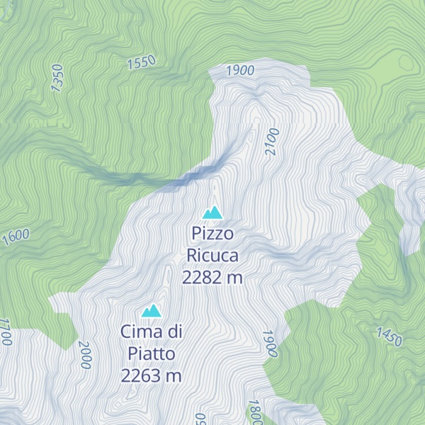 Map of Pizzo Ricuca