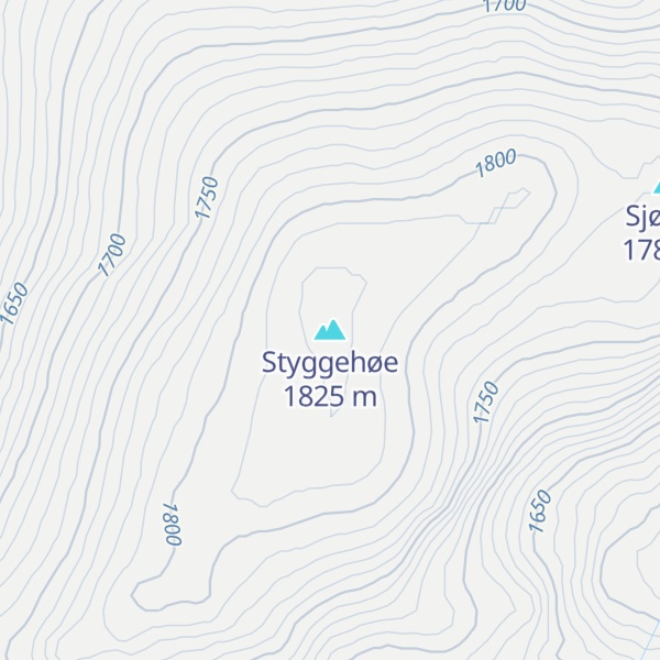 Map of Styggehøe
