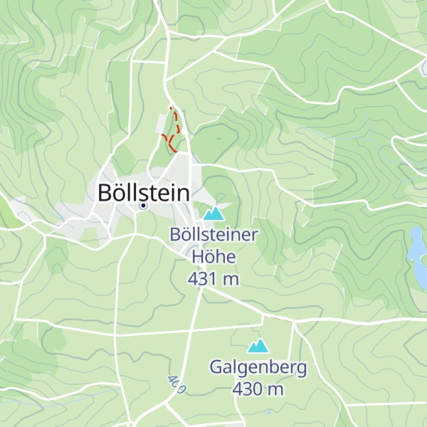 Map of Böllsteiner Höhe