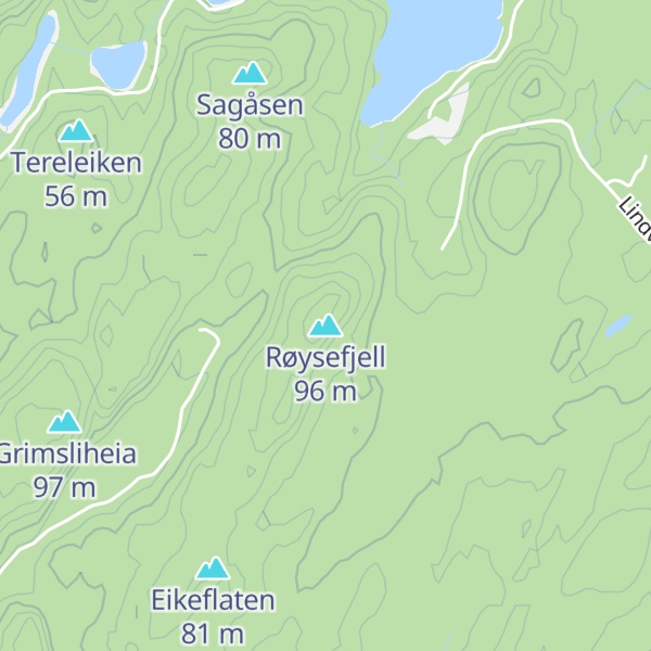 Map of Røysefjell