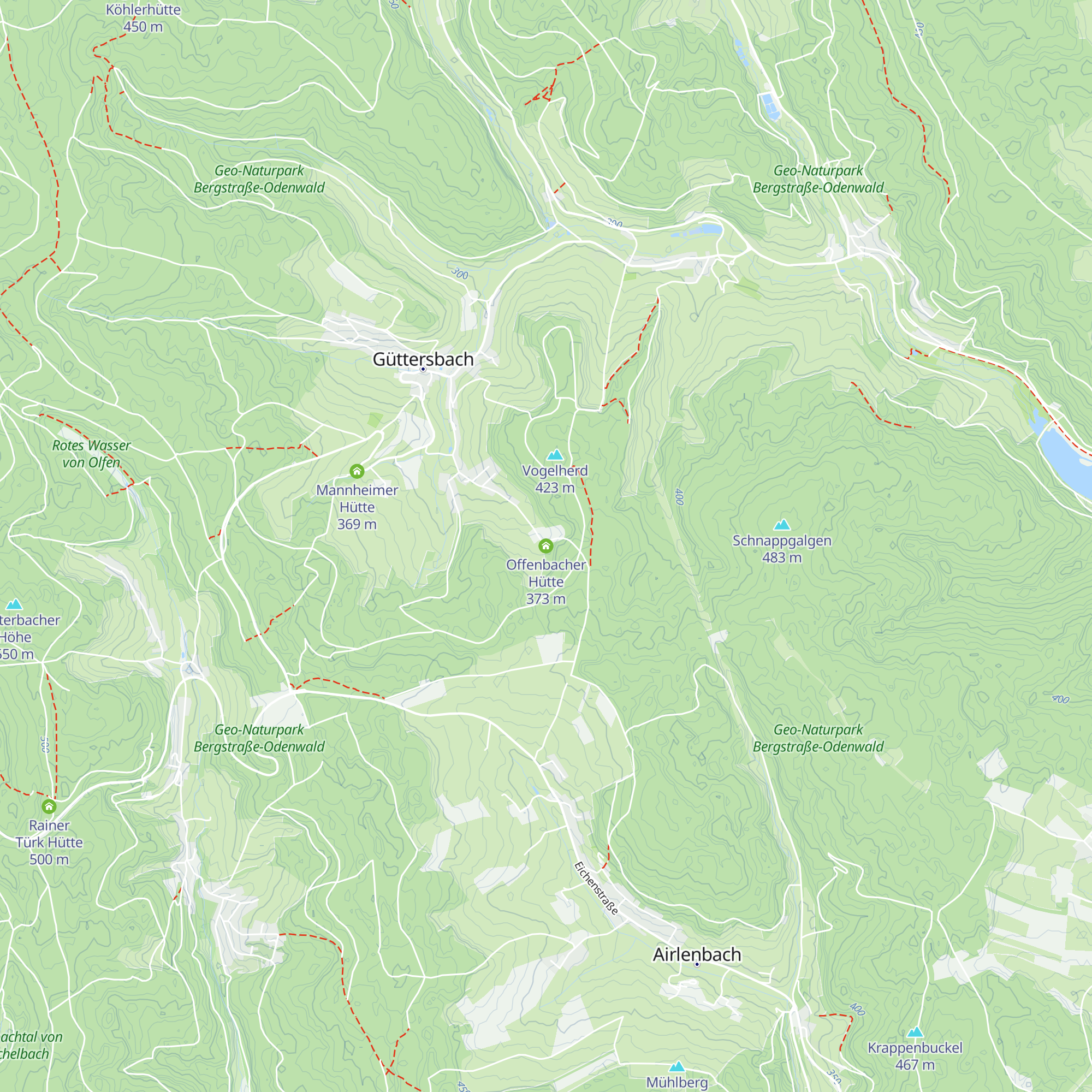 Offenbacher Hütte map