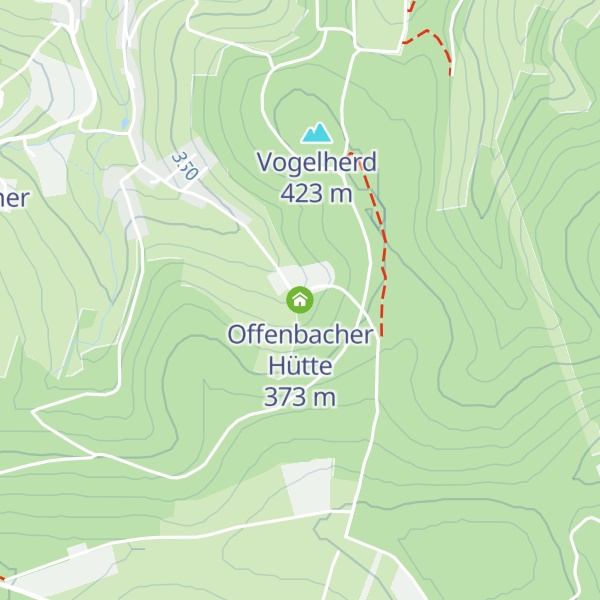 Map of Offenbacher Hütte
