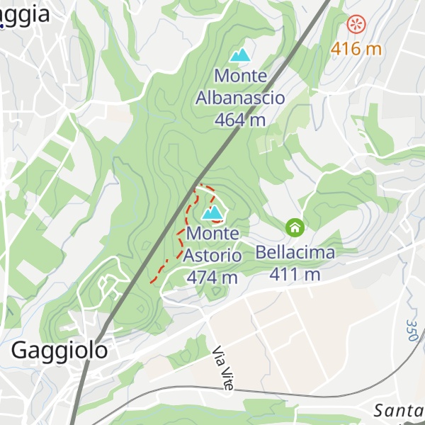 Map of Monte Astorio