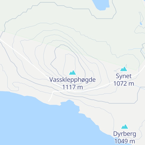 Map of Vassklepphøgde