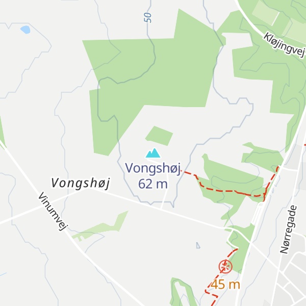 Map of Vongshøj