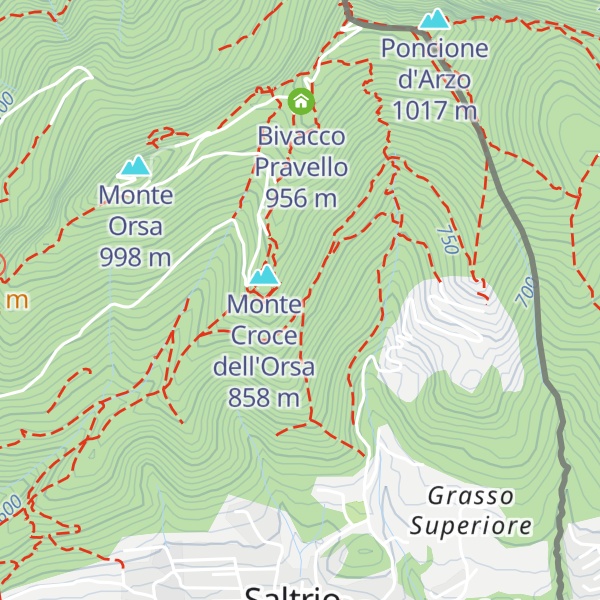 Map of Cà dal cavadur