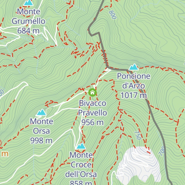 Map of Bivacco Pravello