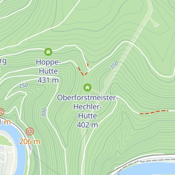 Map of Oberforstmeister-Hechler-Hütte
